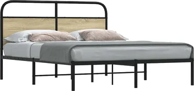 Immagine prodotto di vidaXL Struttura letto senza materasso 150x200 cm Materiale a base di legno rovere Sonoma