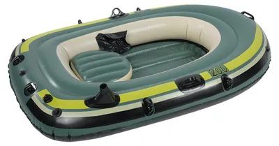 Obrázok produktu pre Zelený nafukovací dvojmiestny kajak z PVC, vhodný na rybolov, rafting a potápanie