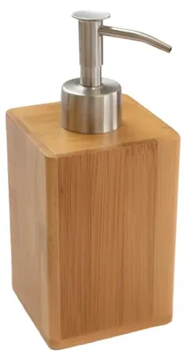 Produktbild von Bagnoxx Seifenspender Bambus 200ml Volumen Pumpspender, Seifendosierer, nachfüllbar