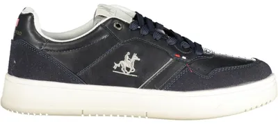 Produktbild von Sportlicher Herren-Sneaker in Blau mit schwarzem Kontrast und Komfort