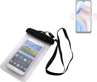 Produktbild von K-S-Trade Schutz Hülle Handy Hülle Kompatibel mit Cubot Note 8 Beach Bag wasserdicht 16cm x 10cm Schutzhülle Staub Sand Flachwasser Beachbag Case