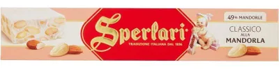 Produktbild von Sperlari Torrone Classico alla Mandorla Mandel Nougat 49% Mandel Italienische Tradition 150g