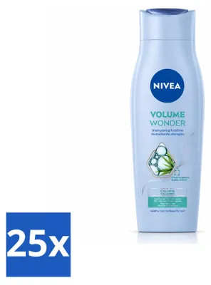 Produktbild von 25 x NIVEA Volume Care Shampoo - Volumepflege und Stärkung - 250 ml - Vorteilspackung - 25 Stücke