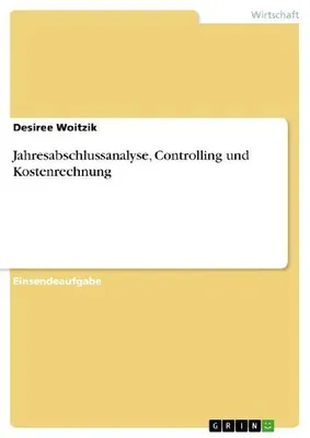 Produktbild von Jahresabschlussanalyse, Controlling und Kostenrechnung