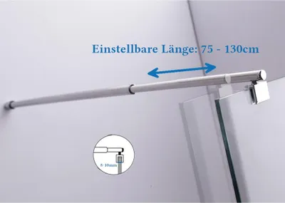 Produktbild von Haltestange S1 Stabilisator Stabilisierungsstange Walkin Duschwand 8-10mm Dusche
