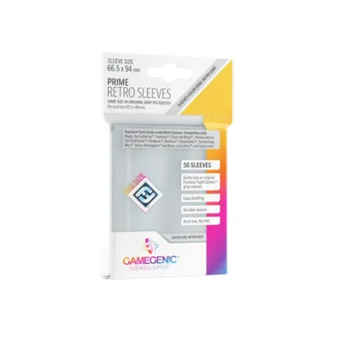 Produktbild von Gamegenic - Prime Board Game Sleeves Retro (66,5 x 94)