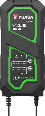 Immagine prodotto di Yuasa Caricabatterie intelligente per moto YCX12L 9-stufig, 12V, 12A, STD/AGM/GEL/Litio