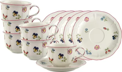 Produktbild von Villeroy & Boch Petite Fleur Teetasse mit Untertasse 130 ml 6er Set