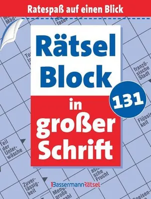 Produktbild von Rätselblock in großer Schrift 131