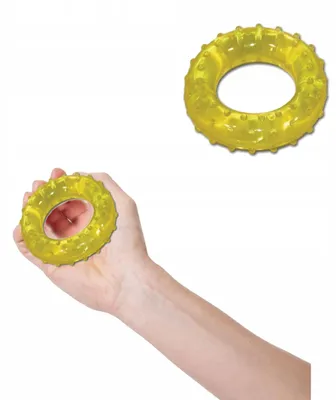 Produktbild von Halcamp Hand-Reha-Ball mit Noppen, mittel, gelb