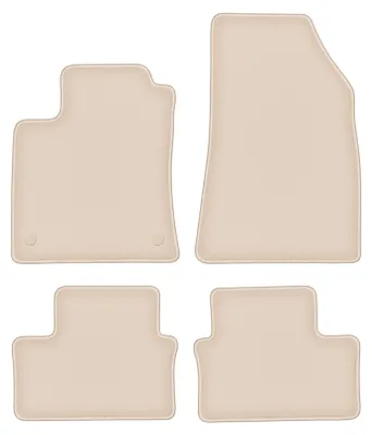 Immagine prodotto di Tappetini in velluto PREMIUM beige compatibili con Renault Clio V (2019-, hatchback) – con fissaggi – su misura