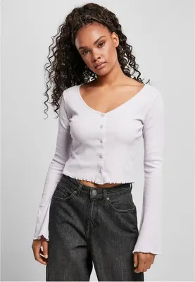Produktbild von TB4533 - Ladies Cropped Rib Cardigan softlilac 5XL