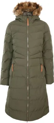 Produktbild von Trespass Audrey Long Damen Winter Steppjacke mit Fellkapuze, Größe: L