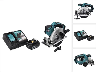 Obrázek produktu pro Akumulátorová okružní pila Makita DSS 611 RF1 18 V 165 mm + 1x akumulátor 3,0 Ah + nabíječka
