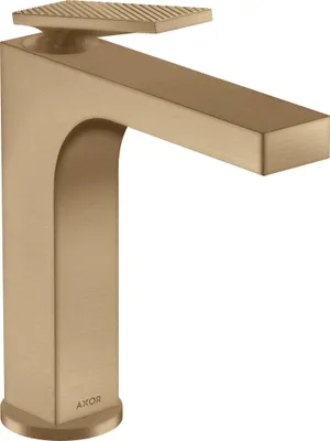 Produktbild von hansgrohe AXOR Citterio Einhebel-Waschtischmischer, Zugstangen-Ablaufgarnitur, Rautenschliff, Ausladung 143mm, ComfortZone160, 39071140