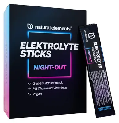 Produktbild von Elektrolyte Sticks Night-out - 20 Portionen_à 6g / Grapefruit