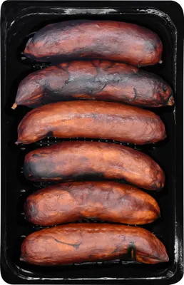 Produktbild von Food-United SCHWARZE WURST 900g 18x50g heißgeräucherte Grillwürstchen Bratwürstchen bekannt als Prager Schwarzwurst ideale Grillwurst zu für BBQ Grillen oder Bratwurst-Pfanne