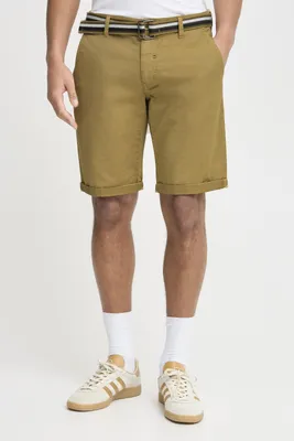 Produktbild von Blend BHBruno Herren Chino Shorts Bermuda kurze Hose mit Gürtel Stretch Eingrifftaschen Baumwollmischung Regular fit