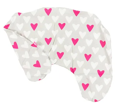 Produktbild von BabyUniverse Stillkissenbezug, klein, 100 % Baumwolle - Rosa Herzen