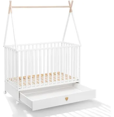Image de ATB Lit bébé 120x60 Dreamy avec tiroir