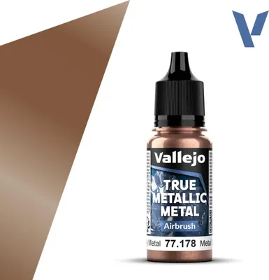 Produktbild von Vallejo Rusty Metal 18 ml - True Metallic Metal Airbrush