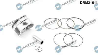 Produktbild von DR.MOTOR AUTOMOTIVE DRM21611 Kolben für VW POLO (9N) Polo Schrägheck (6R1, 6C1) Fox Schrägheck (5Z1, 5Z3, 5Z4) für SKODA Fabia II Schrägheck (542)