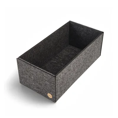 Produktbild von Aufbewahrungsbox CLEAN Filz 40 x 20 x 15 cm ohne Deckel in anthrazit meliert