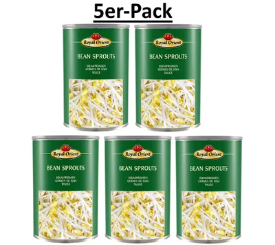Produktbild von 5er-Pack Royal Orient Sojasprossen in Wasser 425g