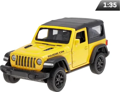 Zdjęcie produktu dla Daffi Jeep Wrangler Rubicon 1:35 - Model Metalowy, Żółty