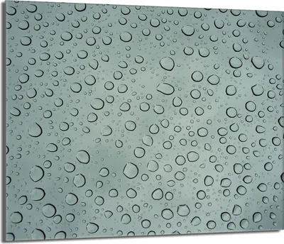 Obrázek produktu pro Kryt varné desky 60x52 Skleněný kryt varné desky Splashback Skleněná deska Deco Krájecí deska, Drops Grey
