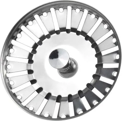 Immagine prodotto di Filtro di scarico in acciaio inossidabile da 84 mm, robusto, anti-intasamento, per cucine