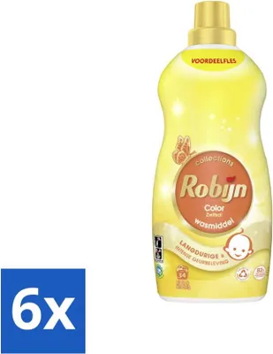 Produktbild von Robijn – Kleiner und kraftvoller Zwitsal-Duft – Flüssigwaschmittel – 34 Waschgänge – 1,19 l - Vorteilspack - 6 Stücke