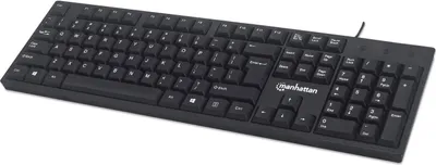 Produktbild von Manhattan USB-Tastatur schwarz