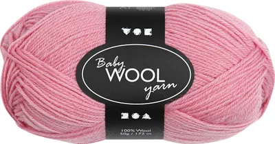 Produktbild von Babywolle, L 172 M, Dunkelrosa, 50 g/ 1 Knäuel [HOB-41325]