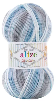Produktbild von 100g Baby-Strickgarn ALIZE Baby Best Batik, Antipilling, Babywolle, Farbwahl