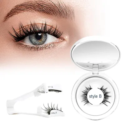 Obrázok produktu pre Magnetické riasy s aplikátorom, prírodný vzhľad, bez lepidla, opakovane použiteľné, štýl B