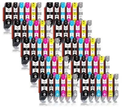 Produktbild von 60er Pack Druckerpatronen PGI-570 CLI-571 kompatibel mit Canon Pixma TS9055