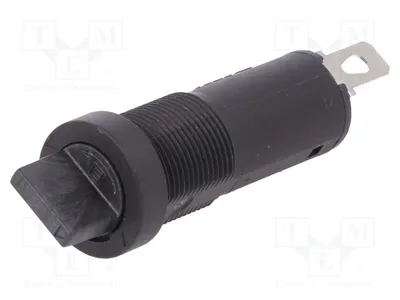 Image de 1 douille, 5 fusibles cylindriques 5x20 mm, 10A, pour boîtier de fusibles 0031.3911