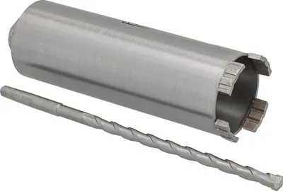 Produktbild von Diamantbohrkrone Ø 62 mm Nutzlänge 180 mm mit Zentrierbohrer 240 mm Segmenthöhe 10 mm Diamant Bohrkrone Trockenbohrkrone Kernbohrer Betonbohrkrone Kernbohrkrone BTEC