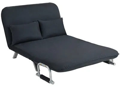 Produktbild von HOMCOM 2-Sitzer Sofa mit Schlaffunktion Schlafsofa mit Verstellbarer Rückenlehne