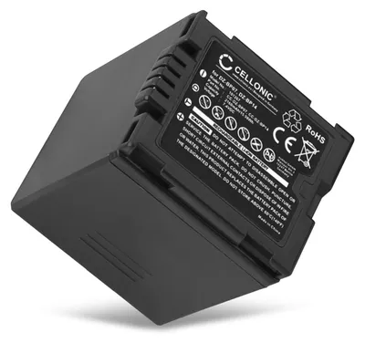 Produktbild von CELLONIC 1x Akku für Kamera Kompatibel mit Panasonic VDR-D250, NV-GS320, NV-GS500, CGA-DU06 - (2100mAh, 7.4V)