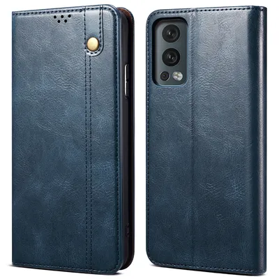 Obrázek produktu pro Pouzdro pro OnePlus Nord 2 5G, kožené flip pouzdro peněženka s funkcí stojánku modré