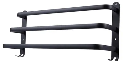 Image de Porte-serviettes - Aluminium - 50 cm - Noir