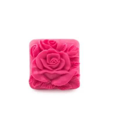 Produktbild von Glyzerinseife Rosa Blumenquadrat Biofresh 70 g