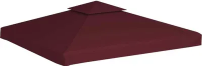 Zdjęcie produktu dla vidaXL Plandeka dachowa Pavilion z kominem wentylacyjnym 310 g/m² 3x3 m czerwone wino