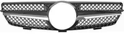 Produktbild von DIEDERICHS 1626242 Kühlergrill Frontgrill passend für MERCEDES-BENZ CLK (C209) Schwarz Chrom