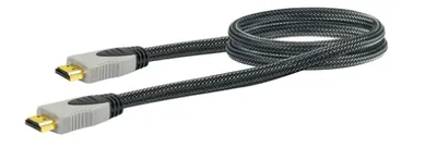 Produktbild von Schwaiger HDM0150G 063, 1,5 m, HDMI Typ A (Standard), HDMI Typ A (Standard), 3D, Schwarz, Grau