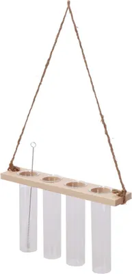 Productafbeelding van Reagenzglasaufhänger S 22,2cm x 4,5cm x 13cm Kompakter Halter - droogbloemen