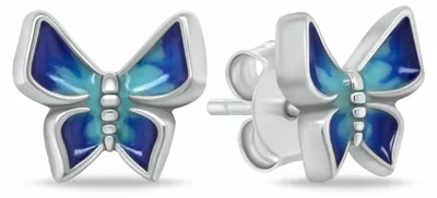 Immagine prodotto di Orecchini in argento con farfalle EA1104WB