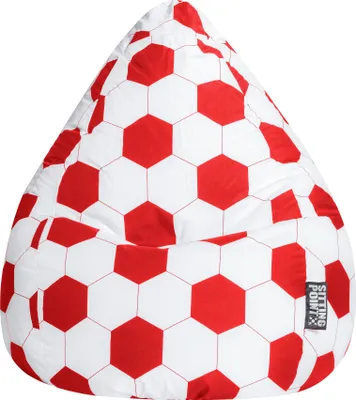Produktbild von Sitting Point BeanBag FANKURVE XL rot-weiß